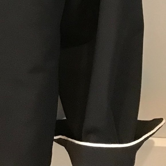 Pristine black & white piping Ladies Blazer - Picture 4 of 5